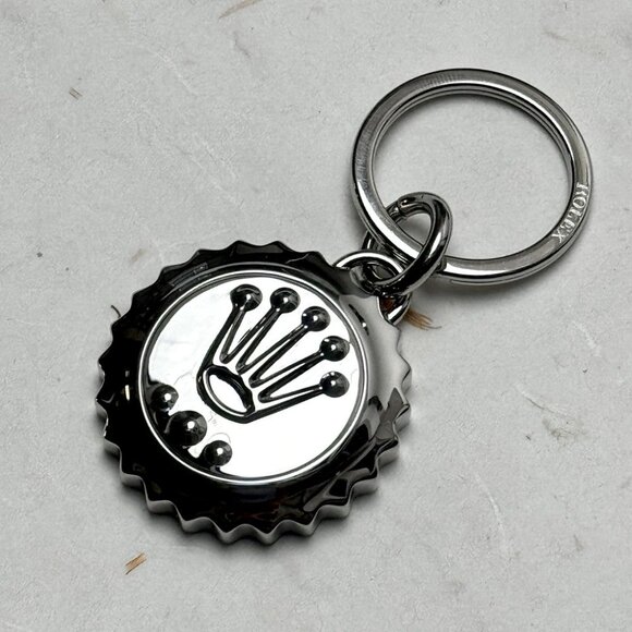 Rolex Sliver Triplock Crown Logo Keychain - Boutique Gift - VIP - Picture 3 of 3